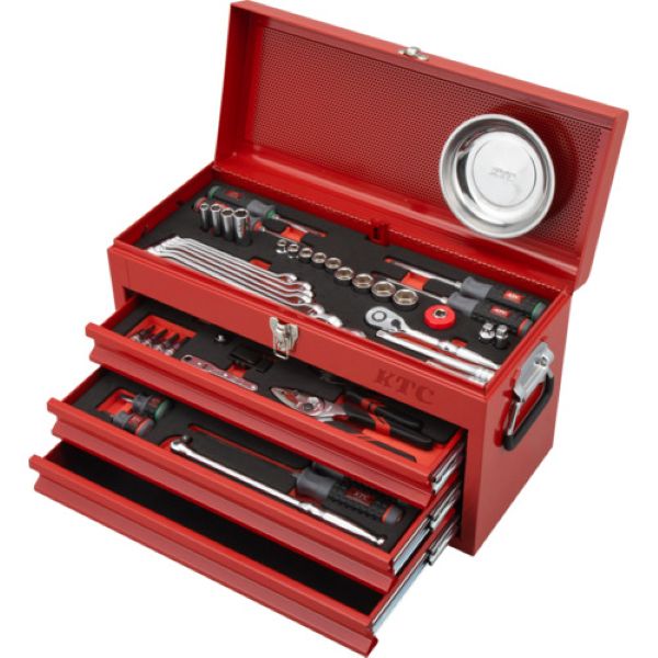 KTC　9.5sq.スタンダードセット【66点】（3段3引出し）　SKセール2026　SK36626XR